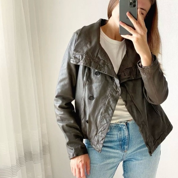 Allsaints Spitalfields Women's Leather Twist Knot Hyde Jacket - Picture 2 of 13